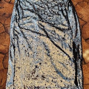 Boohoo sequin pencil skirt size 14